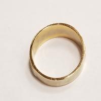 14k men's yellow and white gold ring