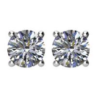 third of a carat (1/3ct) diamond stud earrings