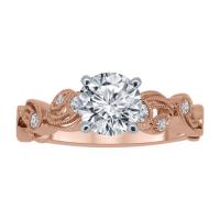 H Diamond + /ALTR Vintage Rose Gold Engagement Ring