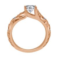 H Diamond + /ALTR Rose Gold Engagement Ring