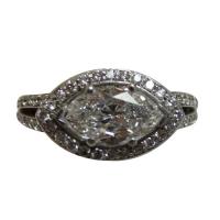 ladies marquise diamond ring