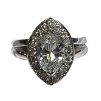 ladies marquise 1 carat diamond ring