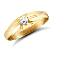 9ct Yellow Gold Baby Cubic Zirconia Ring