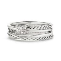 david yurman	x collection ring with diamonds