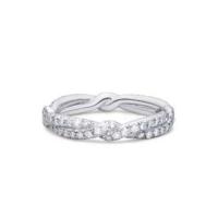 david yurman	dy wisteria wedding band with diamonds in platinum, 3mm