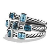 david yurman	confetti ring with blue topaz and hampton blue topaz