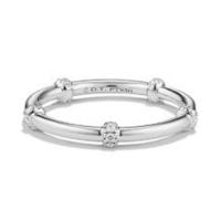 david yurman	dy astor single row pavÃ© wrap band with diamonds in platinum