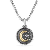 david yurman	moon and star amulet with diamonds and 18k gold