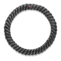 david yurman	hampton cable necklace with ruby and black diamonds
