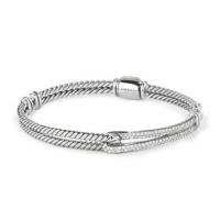 david yurman	petite pavé labyrinth single-loop bracelet with diamonds