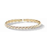 david yurman	pavÃ©flex bracelet in 18k gold with diamonds