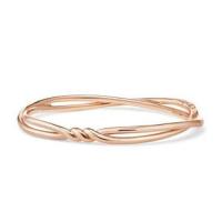 david yurman	continuance center twist bracelet in 18k rose gold