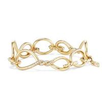 david yurman	continuance chain bracelet with diamonds in 18k gold