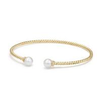 david yurman	solari pearl bracelet with diamonds in 18k gold