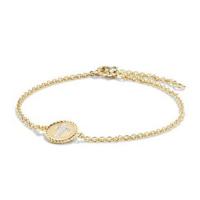 David Yurman	Cable Collectibles Cross Bracelet with Diamonds in 18K Gold