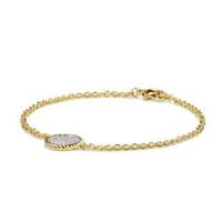 David Yurman	Cable Collectibles Pavé Bracelet with Diamonds in 18K Gold