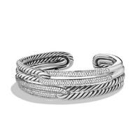 David Yurman	Labyrinth Double-Loop Cuff Bracelet Bracelet with Diamonds, 19mm