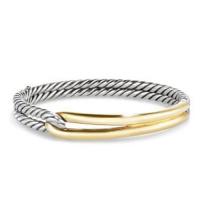 david yurman	labyrinth single-loop bracelet with 18k gold, 10mm