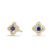 david yurman	venetian quatrefoil® earrings with rubies and diamonds in 18k gold