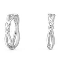 david yurman	continuance® hoop earrings in 18k white gold