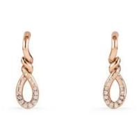 David Yurman	Continuance Small Drop Earrings with Diamonds in 18K Rose Gold