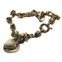 14k gold heart bracelet