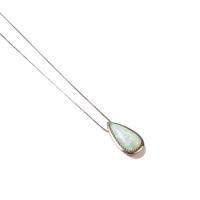 pear shape opal necklace