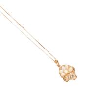 opal gold basket necklace