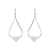 hanging diamond pave earrings