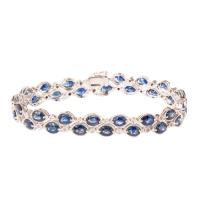 Sapphire & Diamond Clasp Bracelet