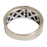 men's 14kt white gold diamond and black onyx ring