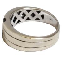 men's 14kt white gold diamond and black onyx ring