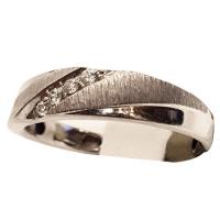 men's 10k white gold diamond ring