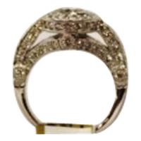 ladies' statement platinum ring