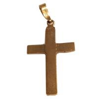 14k yellow gold crucifix cross pendant