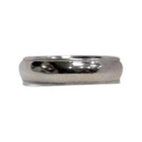 14k white gold men's band