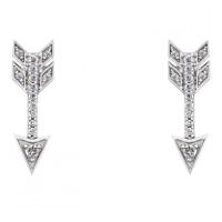 diamond arrow stud earrings