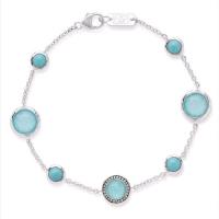 ippolita lollipop sterling silver, diamond & gemstone chain bracelet