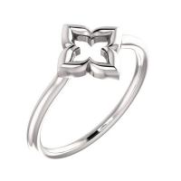 four petal gold ring four petal gold ring