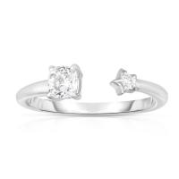 starry diamond cuff ring