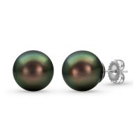 cultured tahitian pearl stud earrings