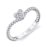 oh so sweet diamond cluster heart ring