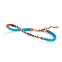 capri collection cocktail topaz bracelet w/light blue cord