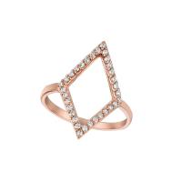 0.22 ct g-h diamond ring in 14k rose gold