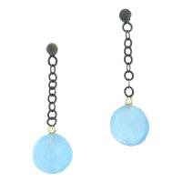 margoni studio: aquamarine drop earrings