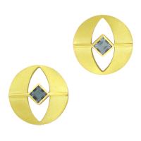 janis kerman: blue spinel earrings
