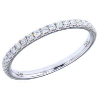 Lady's White 14 Karat Anniversary Ring