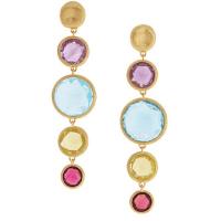 Marco Bicego Jaipur 18K Yellow Gold & Mixed Stone Graduated Drop Earrings