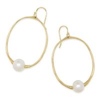 ippolita nova 18k yellow gold & pearl small open earrings