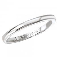 2mm wedding band in 18kt white gold